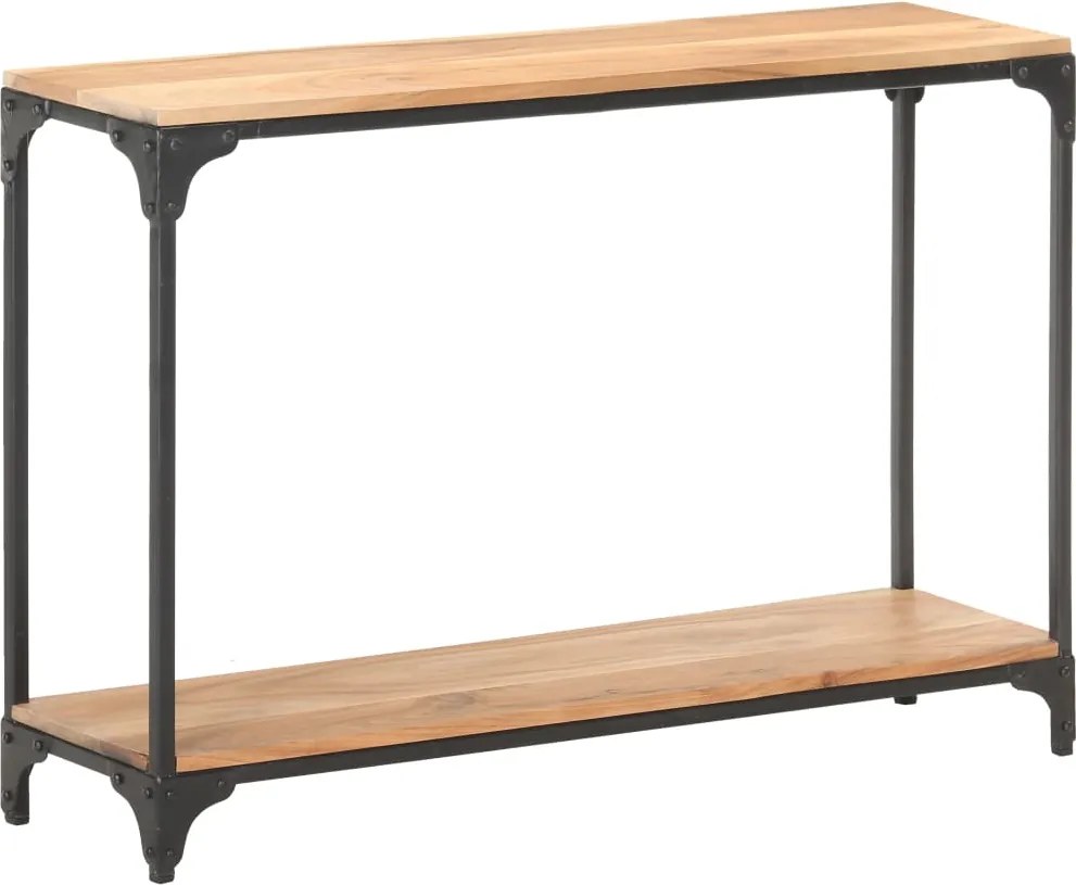 vidaXL tömör akácfa tálalóasztal 110 x 30 x 75 cm