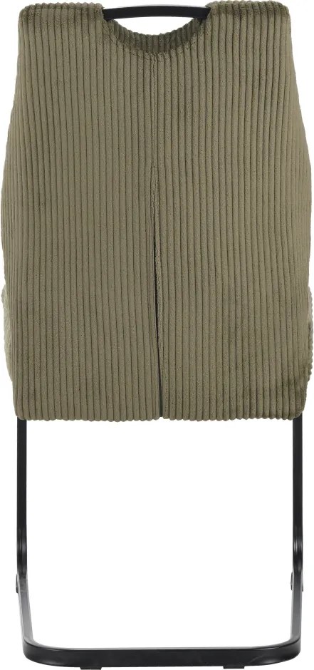 Étkezőszék, zöld/fekete, KELMA