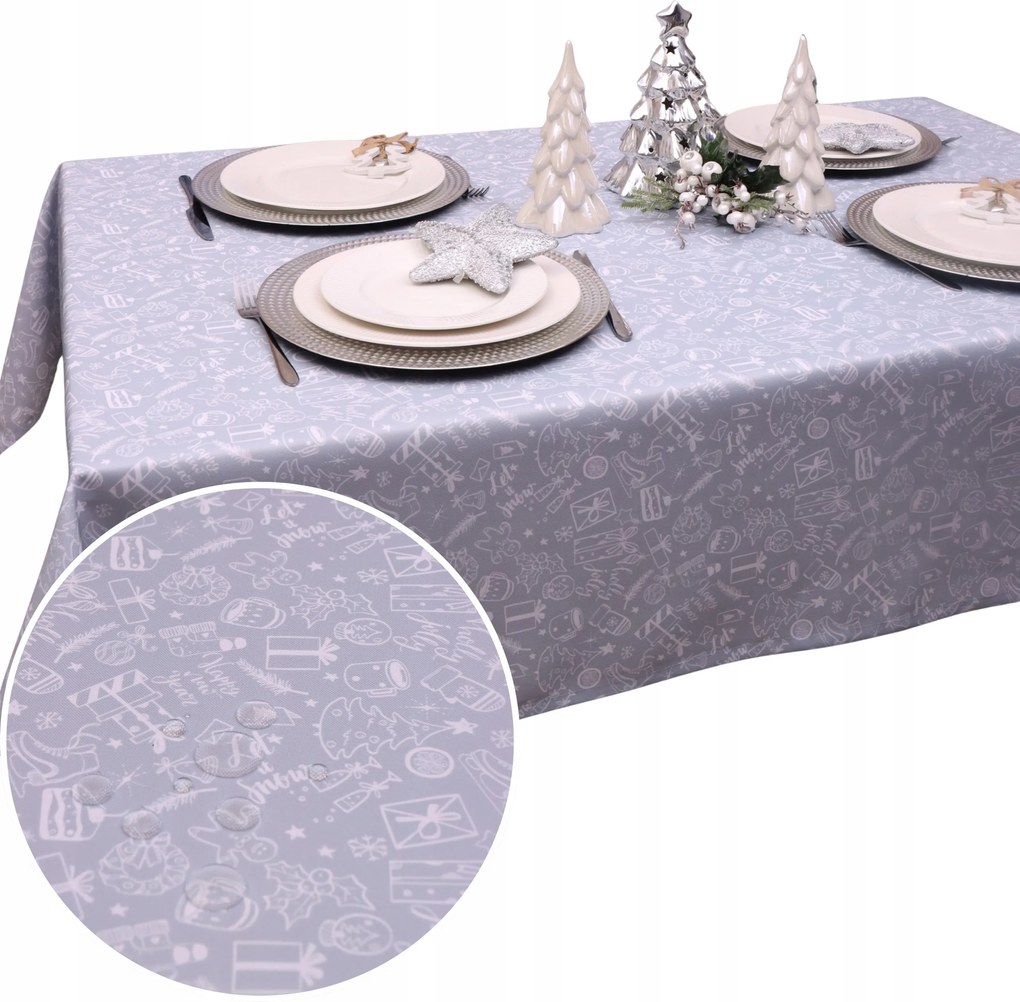 Abrosz Karácsonyi BN25 – Szürke 283-1 Foltálló 400x140 Karácsony