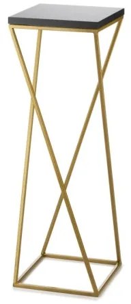 LOFT virágtartó állvány 70x24 cm arany/fekete