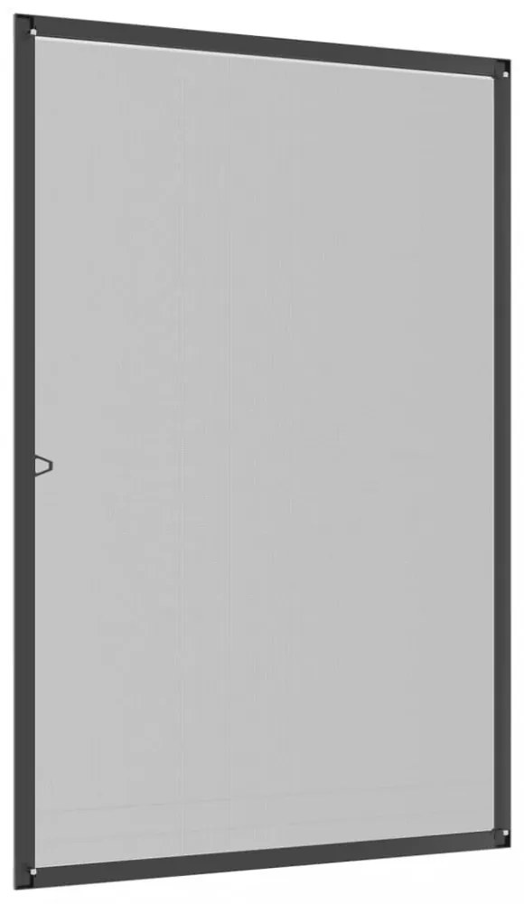 antracitszürke ablakszúnyogháló 90x120 cm