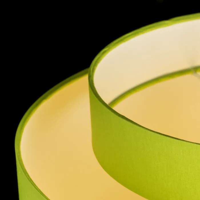 RENDL DOUBLE 40/30 lámpabúra Chintz lime/fehér PVC max. 23W