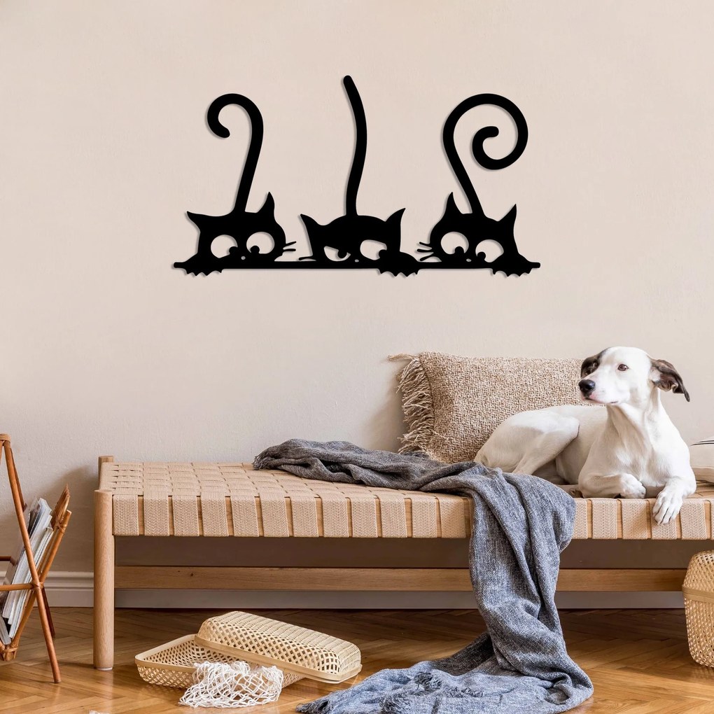 Fém fali dekoráció, Cat 5