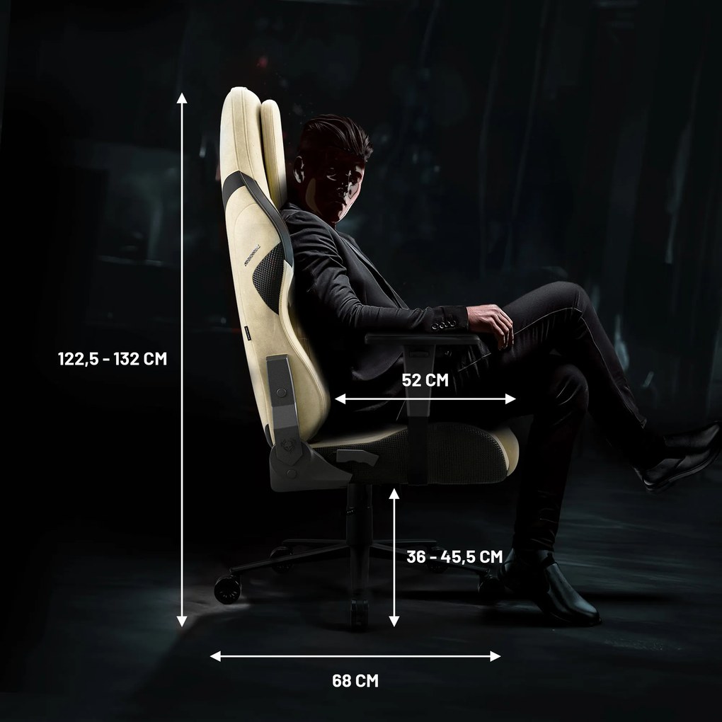 Gamer szék Normal Size, arany-fekete: Diablo X-One Prime Broken Gold