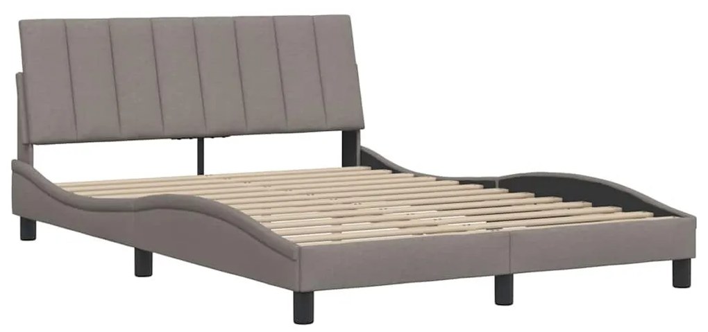 tópszínű szövet ágykeret matrac nélkül Hanko 140 x 190 cm