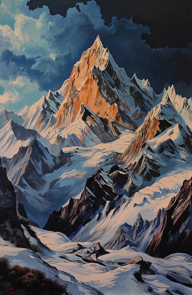 Poszter 53x81cm Hegyek Fenség Pillanatok