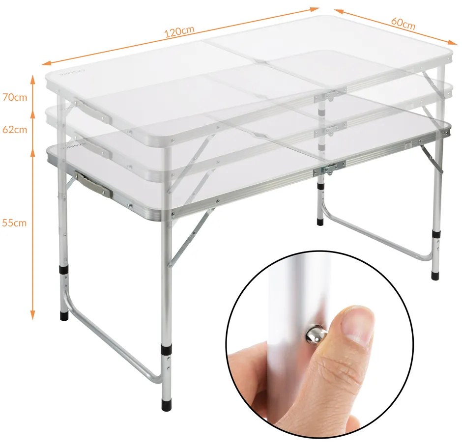 Deuba 5 részes kemping szett - fehér