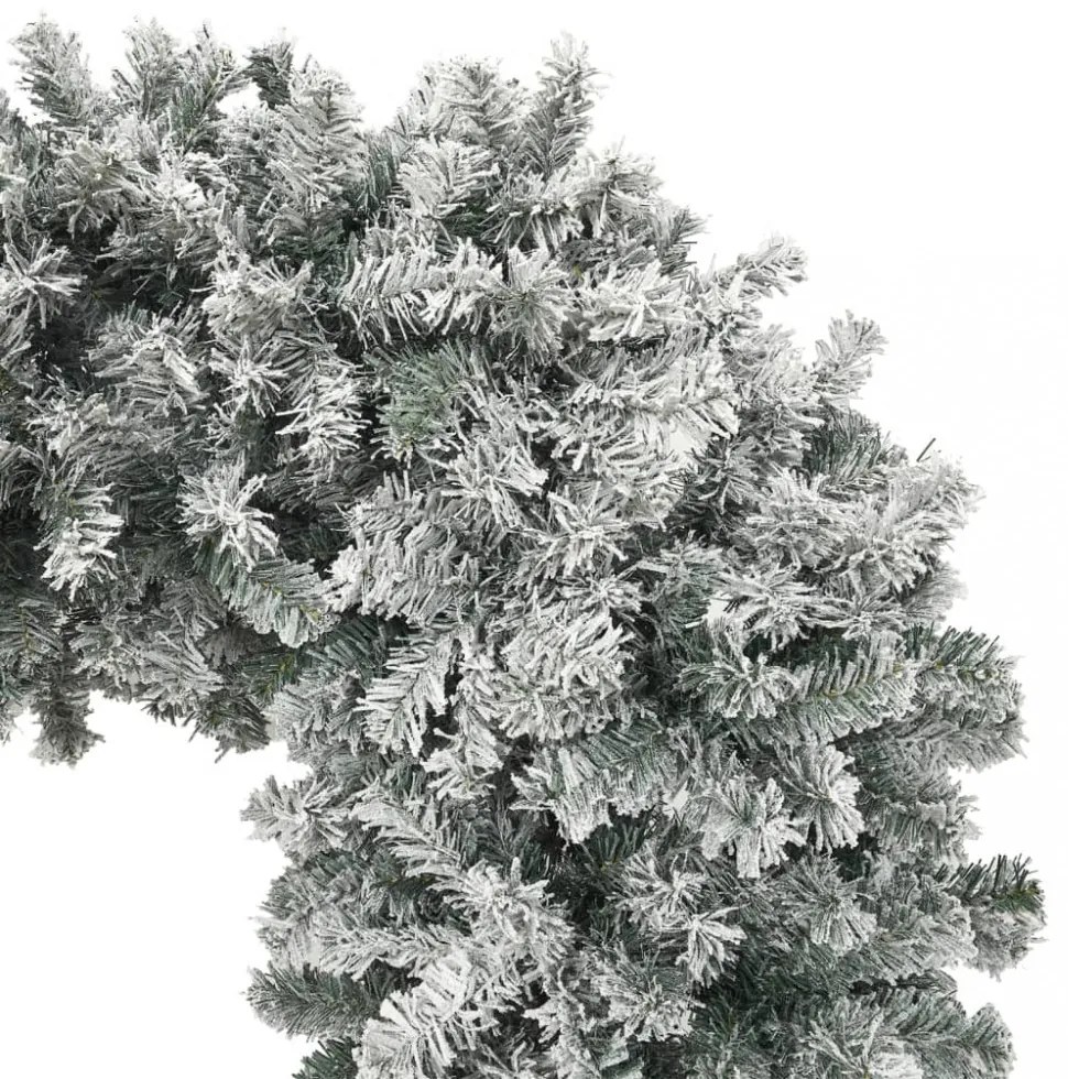 karácsonyfaboltív pelyhes hóval 240 cm
