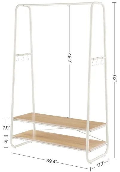 Álló fogas LINEA fehér/barna