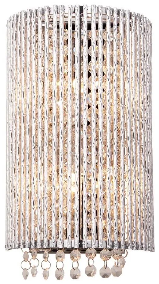 Endon 81978 - Fali kristály lámpa GALINA 2xG9/25W/230V fényezett króm