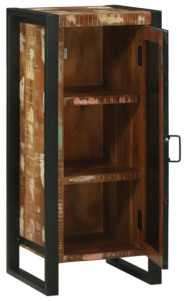 Fürdőszobai Faliszekrény 40x35x90 cm Tömör Fa Újrahasznosított