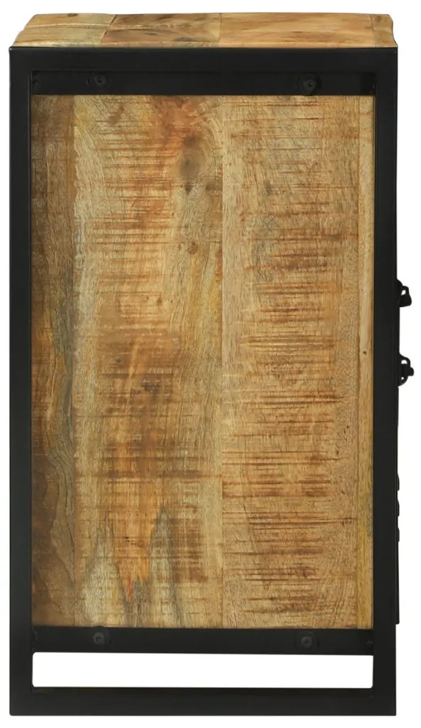 Mosdószekrény 55x35x60 cm Tömör Fa Rusztikus Mangó