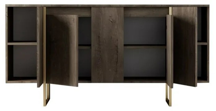 Luxe Walnut and Gold szekrény