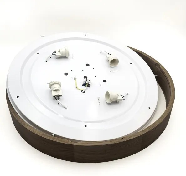 Brilagi - LED mennyezeti lámpa CARVALHO 4xE27/60W/230V tölgy-dió átm. 57,5 cm