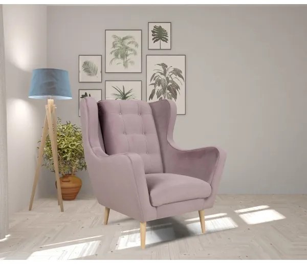 Fotel OMI XXL rózsaszín