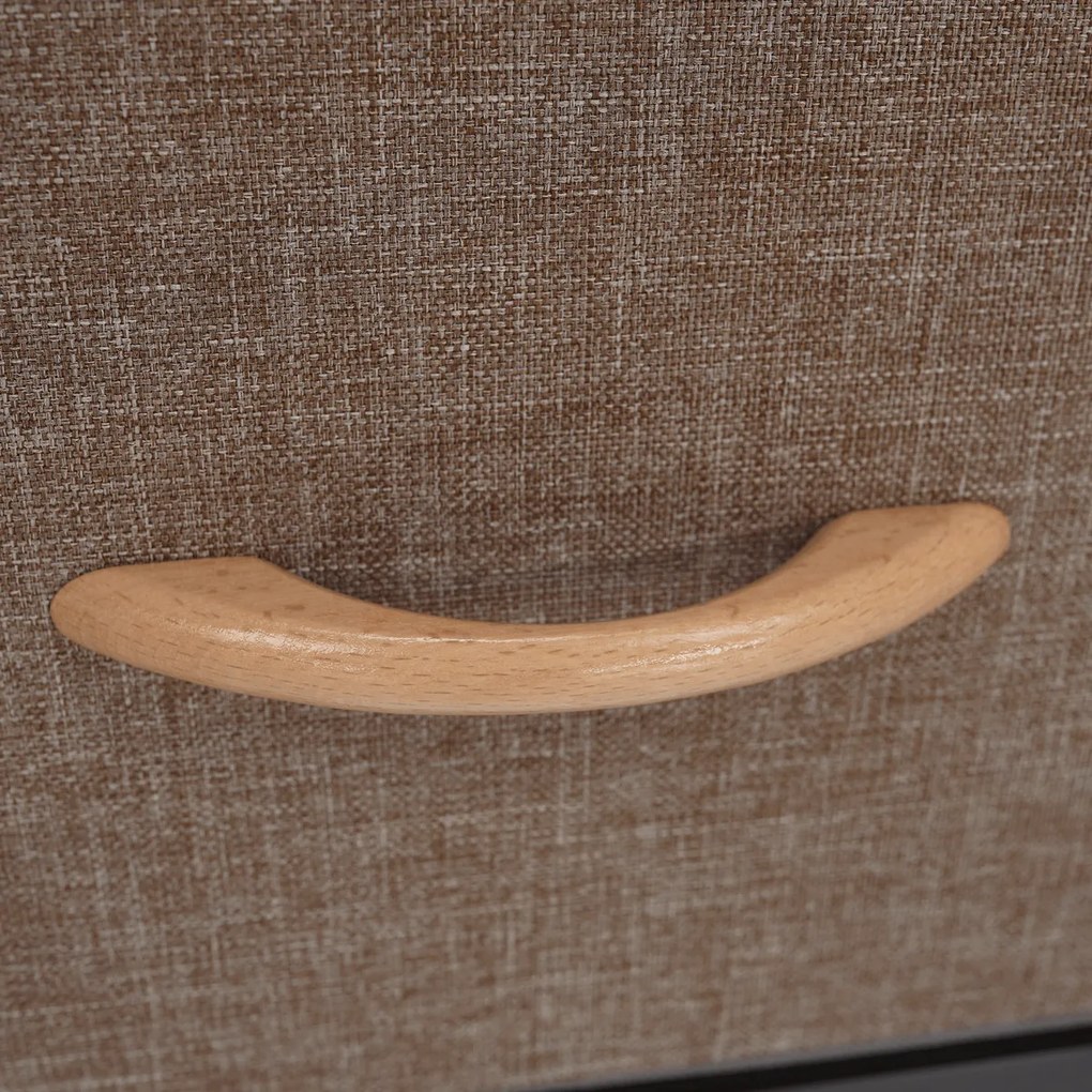 HAZEL TYP 2 szekrény szövet fiókokkal, barna, M