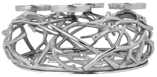 Eglo 422056 - Gyertyatartó OROQUIETA 13,5x35 cm ezüst