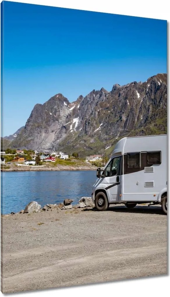 Vászonkép 80x120 Utazás lakóautóval Norvégia