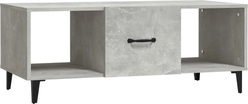 vidaXL betonszürke szerelt fa dohányzóasztal 102 x 50 x 40 cm