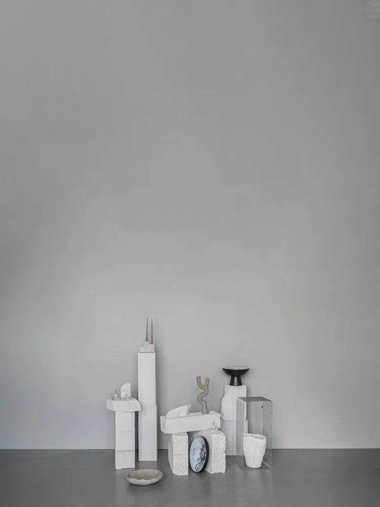 Fekete-elefántcsont színű kőedény tál ø 31,5 cm By Hand – Mette Ditmer Denmark