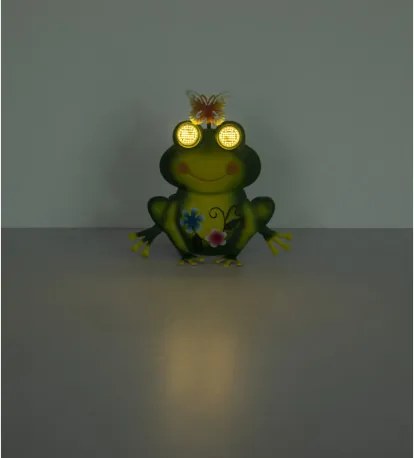 Globo 36332F Solar lámpa, fém, matt zöld, többszínű, matt fekete műanyag, kapcsolóval, AAA 300mAh 1.2V elemmel, IP44, HxSzxM: 215x80x220mm, tartozék: 104x 0.06W 3V LED, 3000K