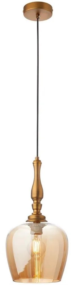 Redo 01-2740 - Csillár zsinóron TOLL 1xE27/42W/230V bronz