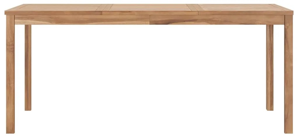 vidaXL tömör tíkfa kerti étkezőasztal 180 x 90 x 77 cm