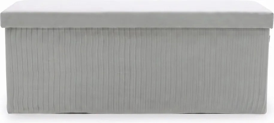 MALAGA összehajtható tárolós puff 110 cm ,szürke