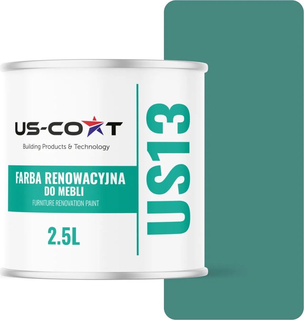 Konyhabútor Festék Szekrény Frontok Türkiz Menta RAL6033 Félmatt 2,5L