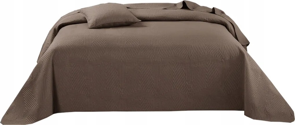 Dekoratív ágytakaró Trio 240x260 steppelt világosbarna