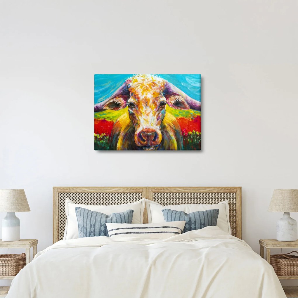 Kép - Festett tehén (70x50 cm)