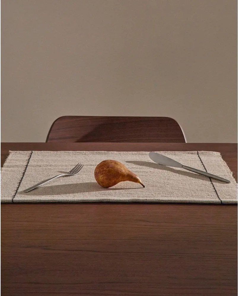 Pamutkeverék tányéralátét szett 2 db-os 35x50 cm Lunel – Kave Home