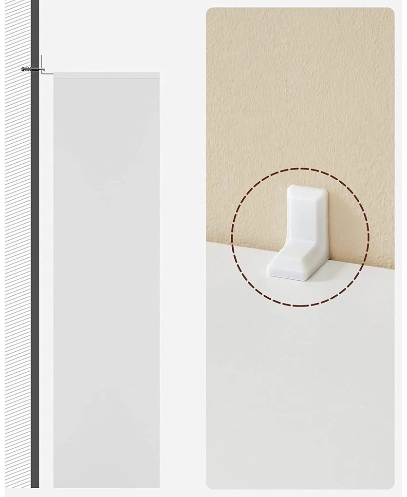 Könyvespolc 5 rekesszel 50 x 80 x 24 cm, Fehér