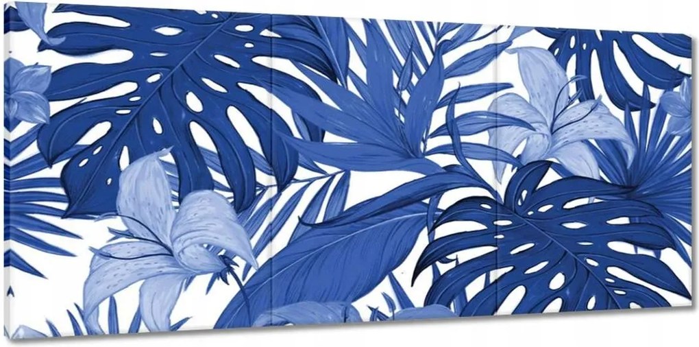 Vászonkép 150x70 Classic Blue Monstera