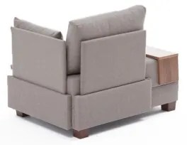 TULA jobb oldali sarokfotel, bézs