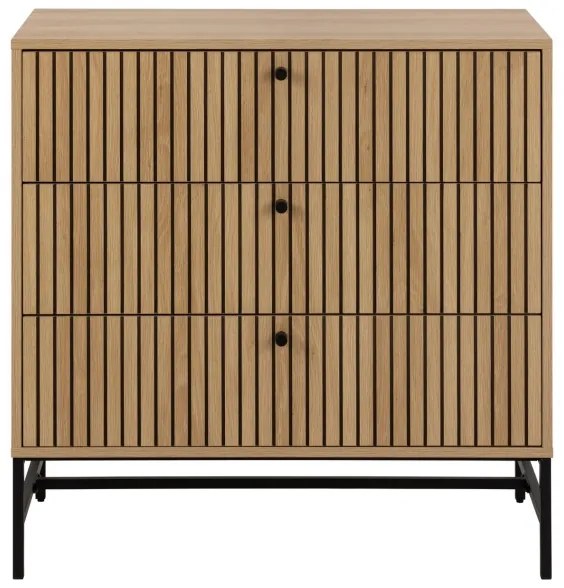 OLIVIA fiókos komód, tölgy