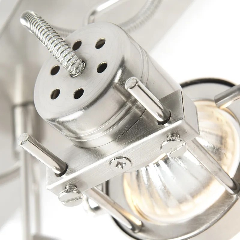 Ipari spotlámpa acél 3-lámpás forgatható és dönthető - Suplux