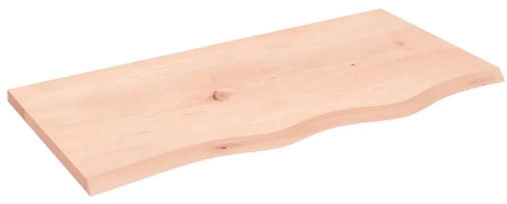 kezeletlen tömör fa fürdőszobai pult 80x40x2 cm