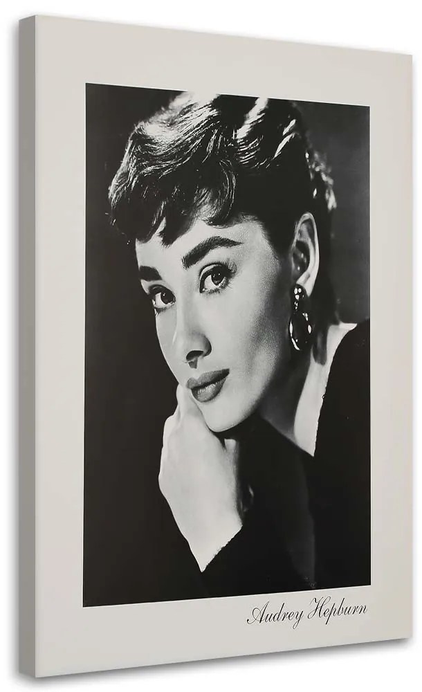Gario Vászonkép Audrey Hepburn - szepiás portré Méret: 70 x 100 cm