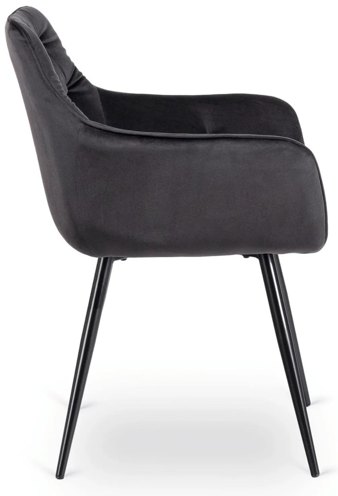 Fekete Bársony Étkezőszék. MODESTO