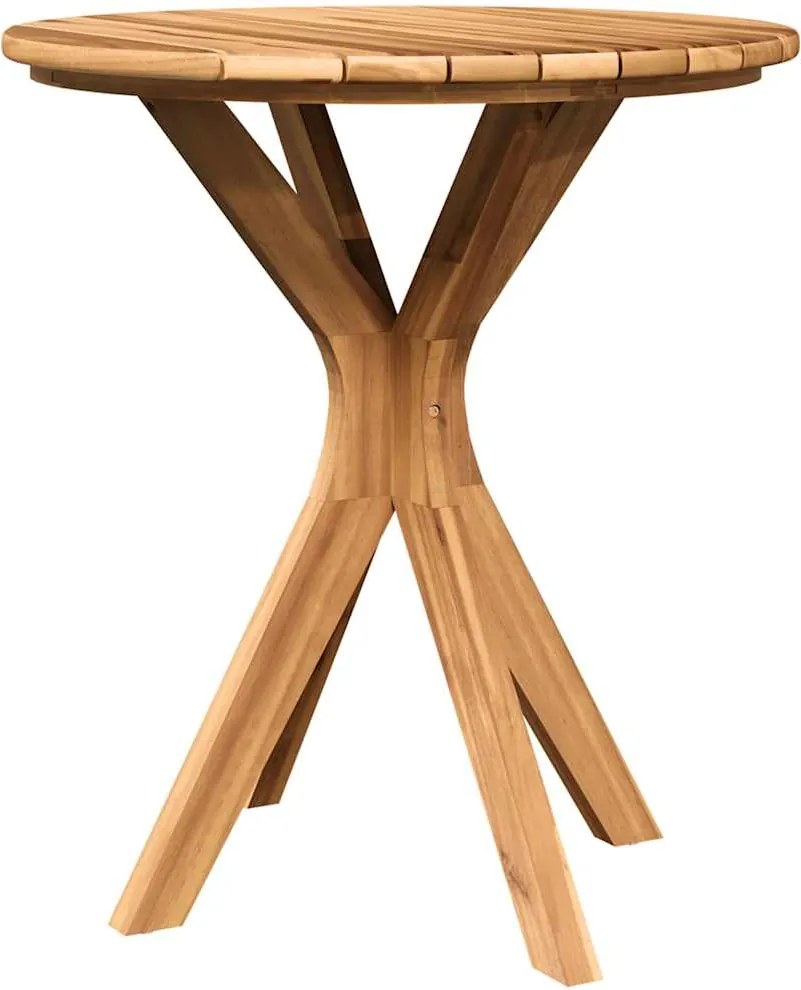 vidaXL Oldal asztal Barna 70 x 70 x 75 cm Tömör Teakfa