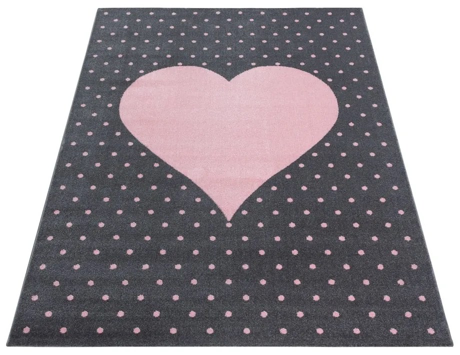 Rózsaszín-szürke gyerek szőnyeg 120x170 cm Bambi – Ayyildiz Carpets