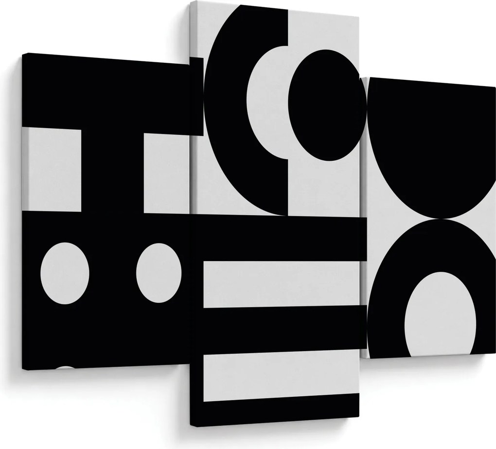 Kép - Geometriai absztrakció N⁰3 (90x60 cm)