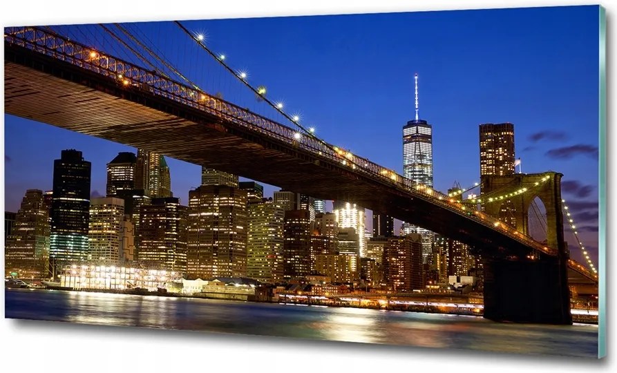 Fotó üvegkép New York madár repülés 100x70