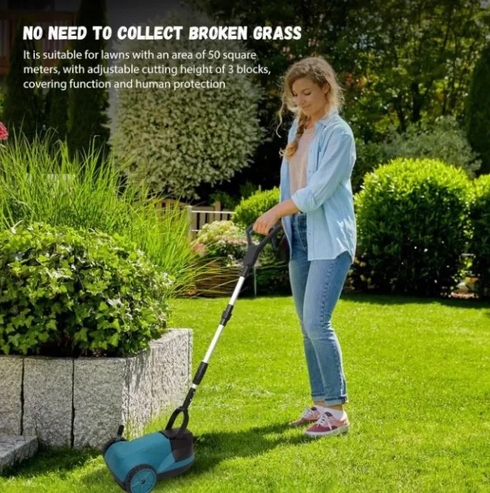 HAYAMI HA-1078 fűnyíró + 2x akkumulátor + tartozékok