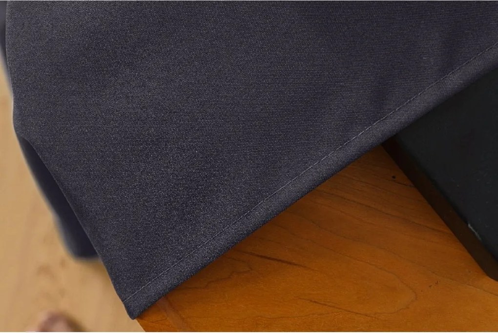 Függöny OXFORD LIGHT 140x250 cm, sötétszürke Felfüggesztés: Hullámos sínszalag