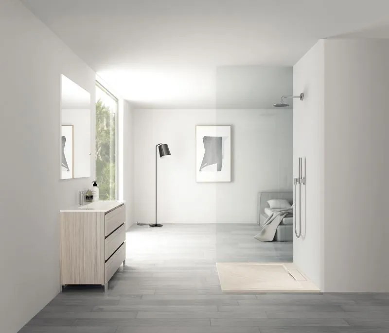 AREZZO design STONE pala hatású öntött márvány zuhanytálca, 90x90 cm-es, beige (2 doboz)