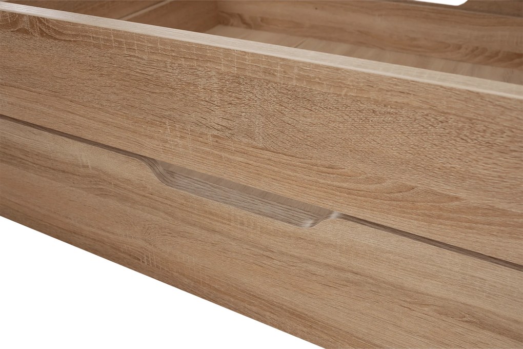 Egyszemélyes ágy 1S/90, sonoma tölgyfa, TEYO