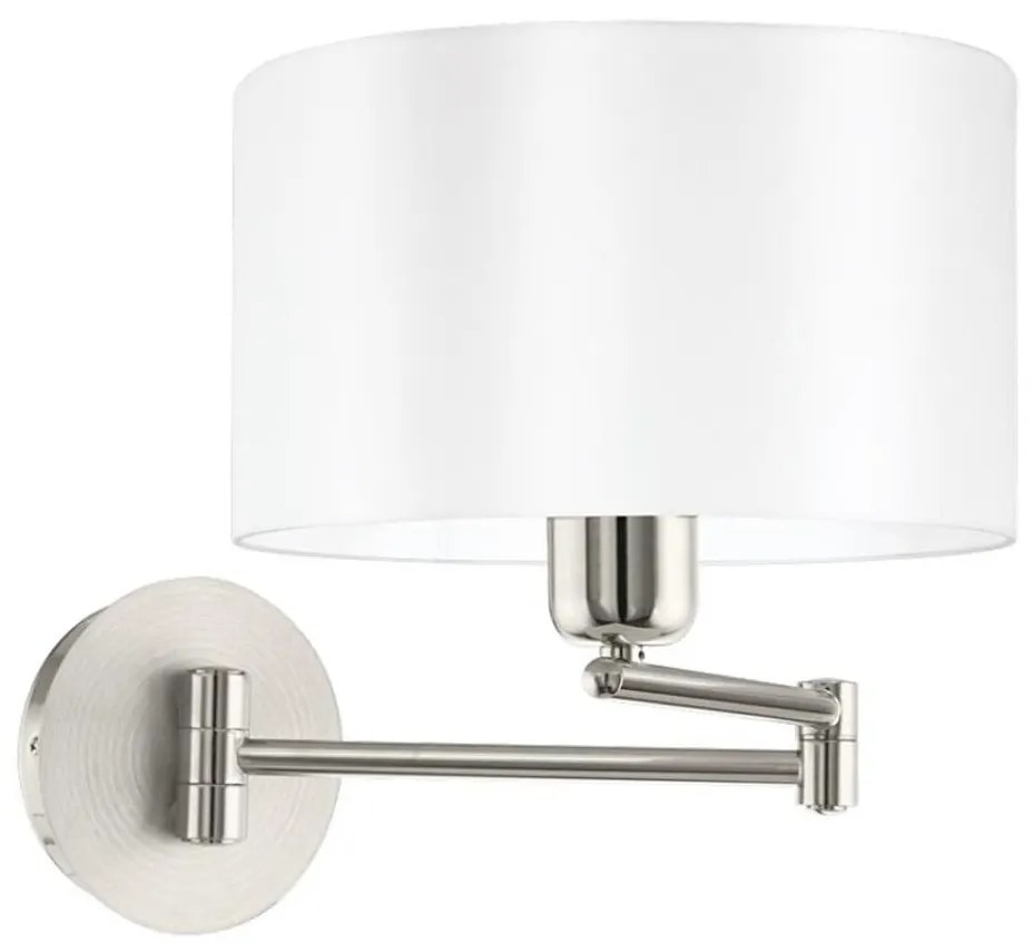 Eglo 33269 - Fali lámpa PASTERI 1xE27/60W/230V matt króm/fehér