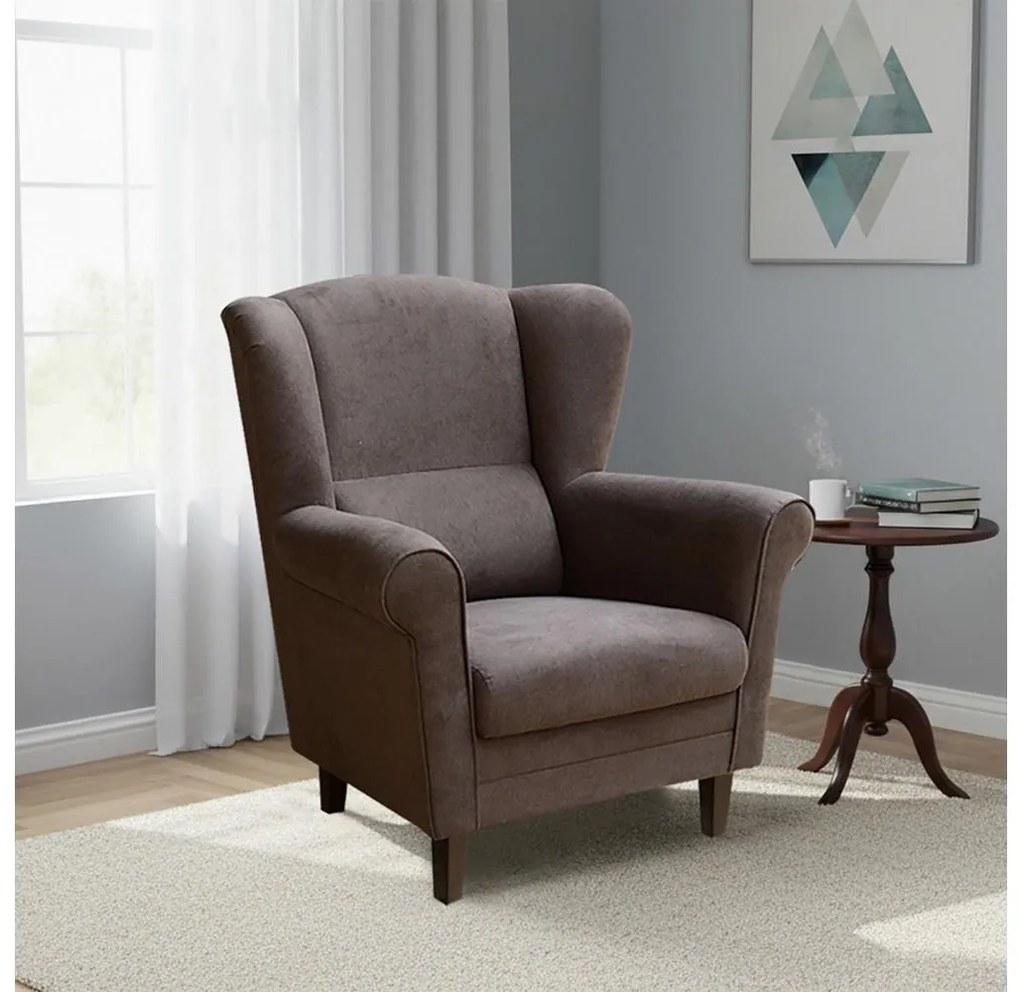 Füles fotel GALA sötétbarna